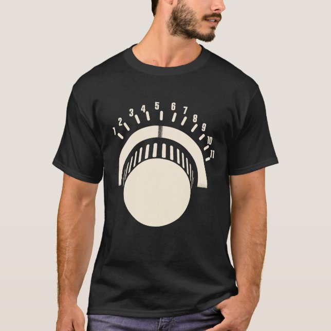 Drehen Sie es um bis zu elf Funny Volume Knock Git T-Shirt (Vorderseite)