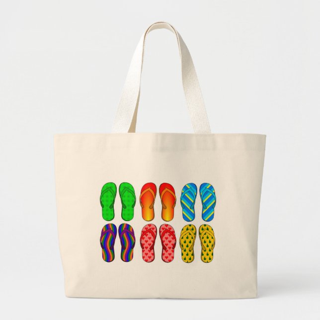 Drehen Sie Reinfall-bunte Jumbo Stoffbeutel (Vorne)