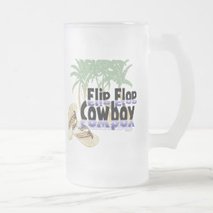 Drehen Sie Reinfall-Cowboy-Tasse um Mattglas Bierglas
