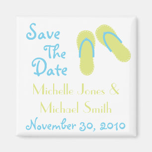 Drehen Sie Reinfall-Save the Date Magneten um Magnet