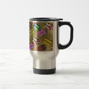Drehen Sie Reinfall-Zickzack Reise-Tasse um Reisebecher