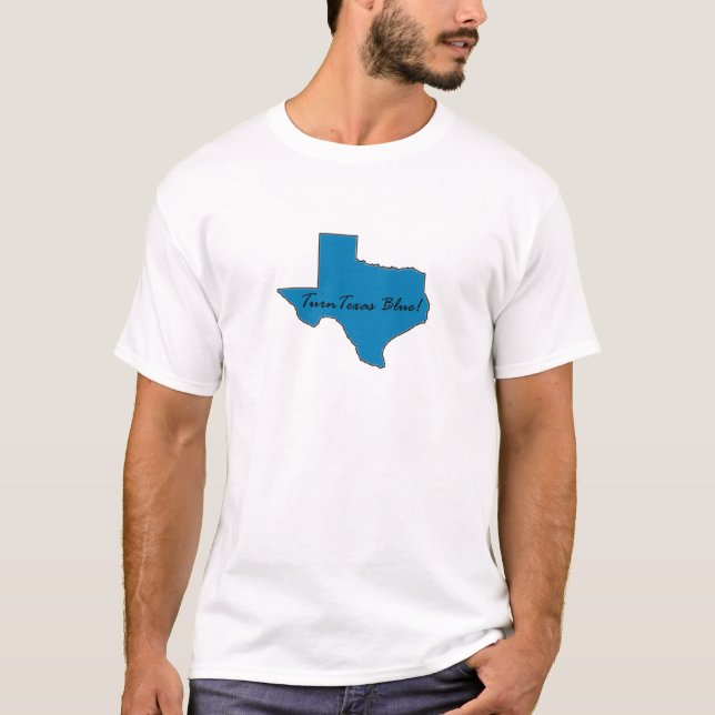 Drehen Sie Texas blau! Demokratischer Stolz T-Shirt (Vorderseite)