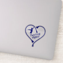 Drehen Sie wieder blau 4 x 4 Decal