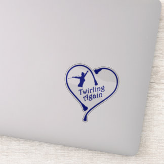 Drehen Sie wieder blau 4 x 4 Decal Aufkleber