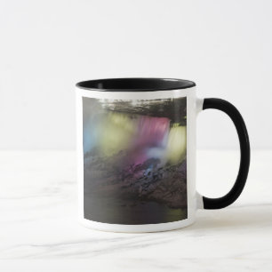 Drehende farbige Lichtanzeige am American Falls Tasse