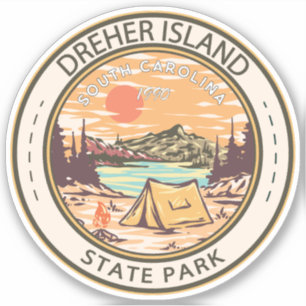 Dreher Island Staat Park South Carolina Abzeichen Aufkleber