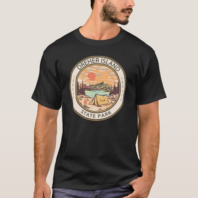 Dreher Island Staat Park South Carolina Abzeichen T-Shirt (Vorderseite)