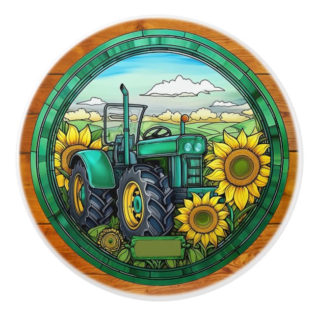 Drehknöpfe für die Zugmaschine Keramikknauf (Vorderseite)