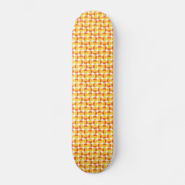 Drehkreise - orange und orange skateboard (Vorderseite)