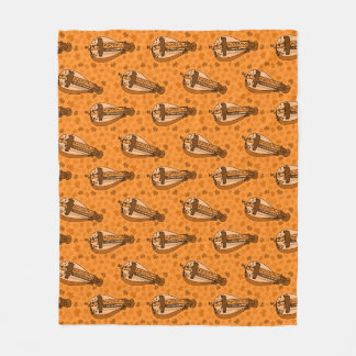 Drehleier Herbst Autumn Gurdyist Volksmusiker Fleecedecke