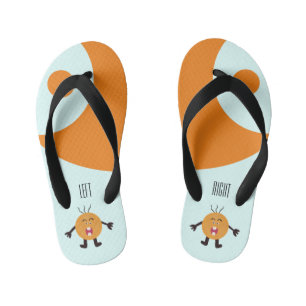 Drehorange Kinderbadesandalen