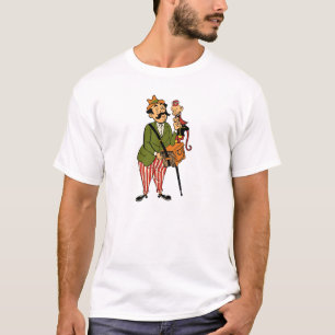 Drehorgelmann mit Affe und Akkordeon T-Shirt