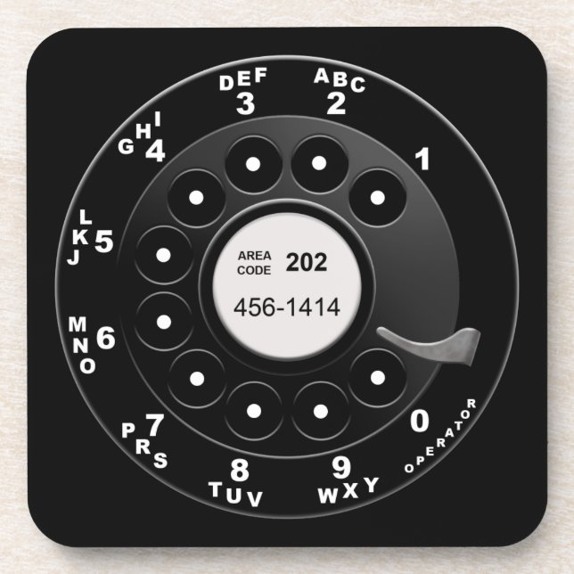 Drehtelefon-Skala Untersetzer (Vorderseite)