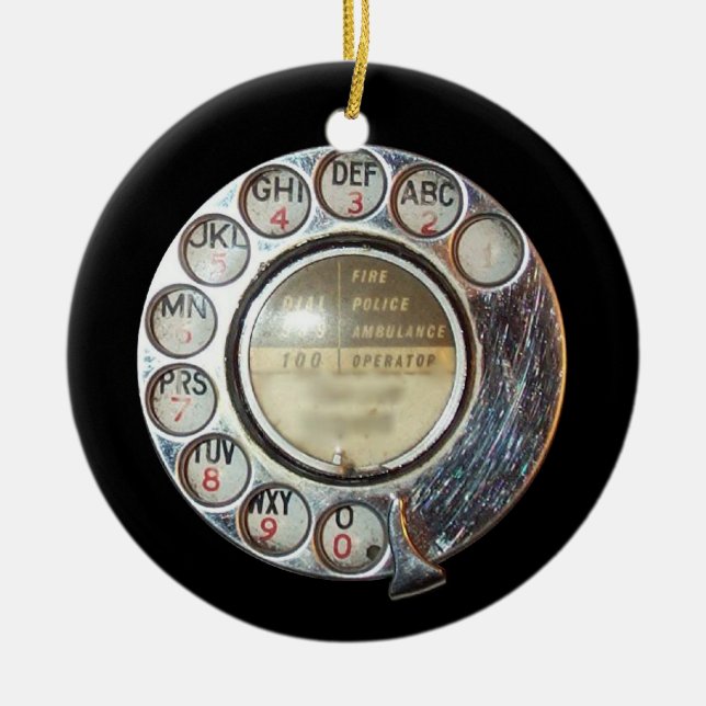 DREHtelefon-SKALA-Verzierung Keramik Ornament (Vorne)