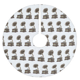 Drehteller Cartoon-Illustration Polyester Weihnachtsbaumdecke