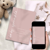 Drehtes Skript Dusty Rose Kinderdusche Sprinkle