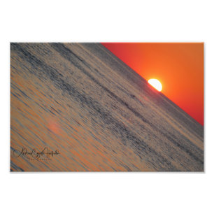 Drehung auf einem Sonnenuntergang Fotodruck