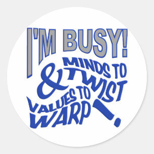 Drehung-Aufkleber Runder Aufkleber