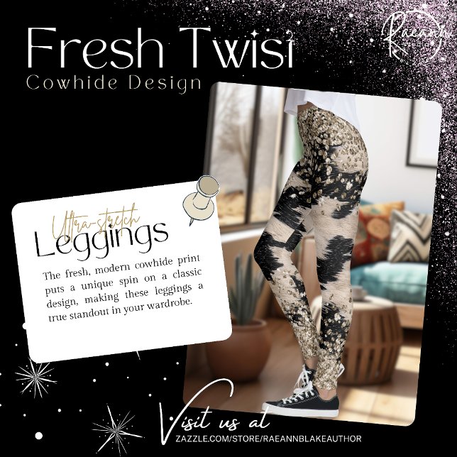 Drehung Cowhide Design Leggings (Von Creator hochgeladen)