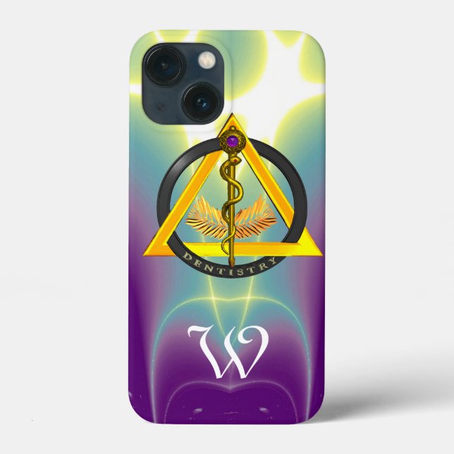DREHUNG DES ASCLEPIUS-ZAHNCHEN-MONOGRAMM Case-Mate iPhone HÜLLE (Rückseite)