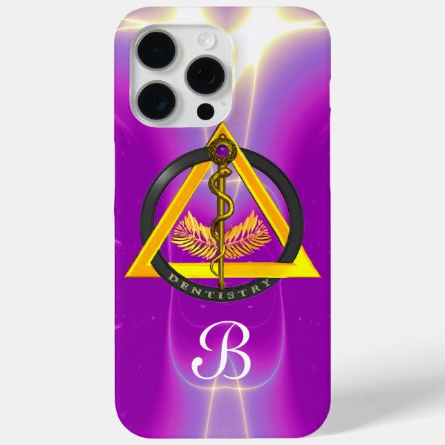 DREHUNG DES ASCLEPIUS-ZAHNCHEN-MONOGRAMM Case-Mate iPhone HÜLLE (Rückseite)