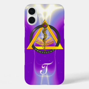 DREHUNG DES ASCLEPIUS-ZAHNCHEN-MONOGRAMM iPhone 16 PLUS HÜLLE