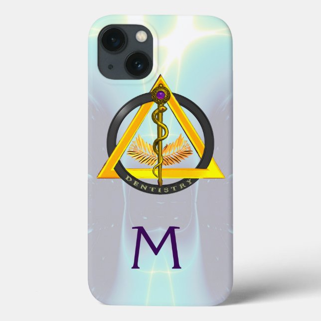 DREHUNG DES ASCLEPIUS-ZAHNCHEN-MONOGRAMM Case-Mate iPhone HÜLLE (Rückseite)