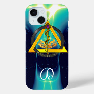 DREHUNG DES ASCLEPIUS-ZAHNCHEN-MONOGRAMM iPhone 15 HÜLLE