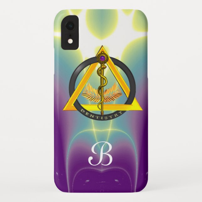 DREHUNG DES ASCLEPIUS-ZAHNCHEN-MONOGRAMM Case-Mate iPhone HÜLLE (Rückseite)