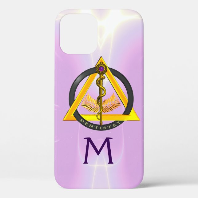DREHUNG DES ASCLEPIUS-ZAHNCHEN-MONOGRAMM Case-Mate iPhone HÜLLE (Rückseite)