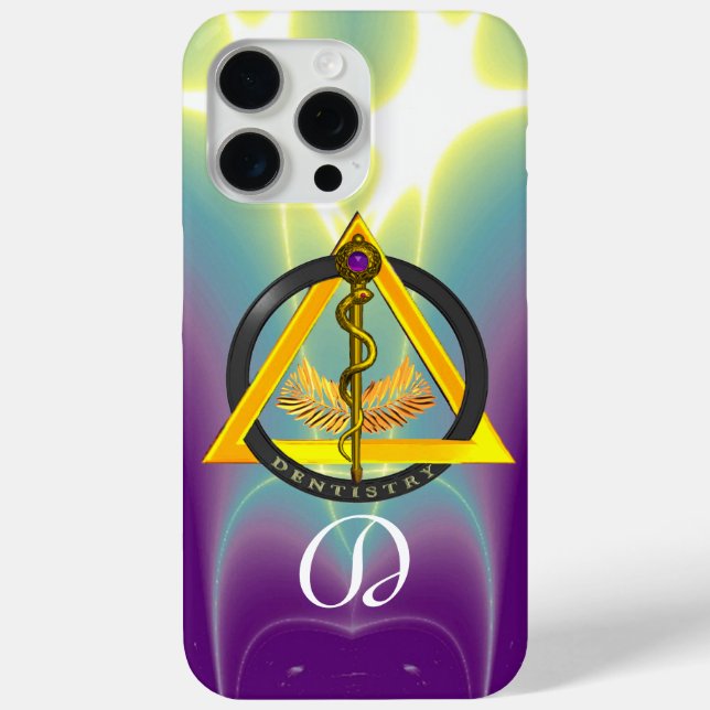 DREHUNG DES ASCLEPIUS-ZAHNCHEN-MONOGRAMM Case-Mate iPhone HÜLLE (Rückseite)