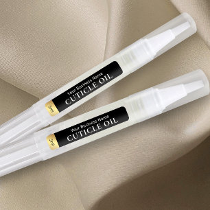 Drehung mit schwarzem und goldfarbenem Tube, 3 ml  Etiketten