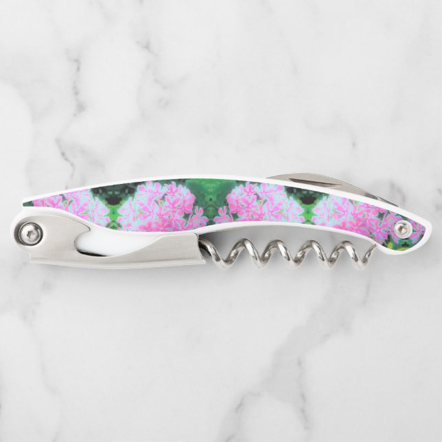 Drehung Phlox (Pink und Weiß) Kellnermesser (Vorderseite)