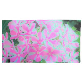 Drehung Phlox (Pink und Weiß) Kissenbezug