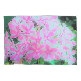 Drehung Phlox (Pink und Weiß) Kissenbezug