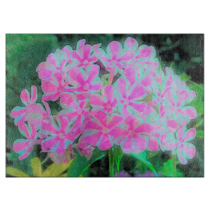 Drehung Phlox (Pink und Weiß) Schneidebrett