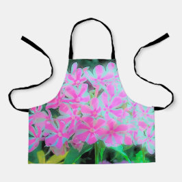 Drehung Phlox (Pink und Weiß) Schürze