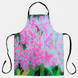 Drehung Phlox (Pink und Weiß) Schürze