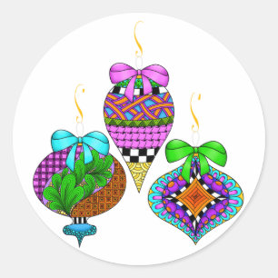 Drehung Runder Aufkleber