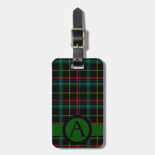 Drehung Tartan Gepäckanhänger
