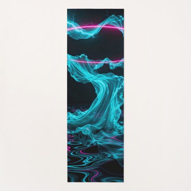 Drehung und Falten von Zyklogen und Magenta-Bögen Yogamatte (Vorderseite)