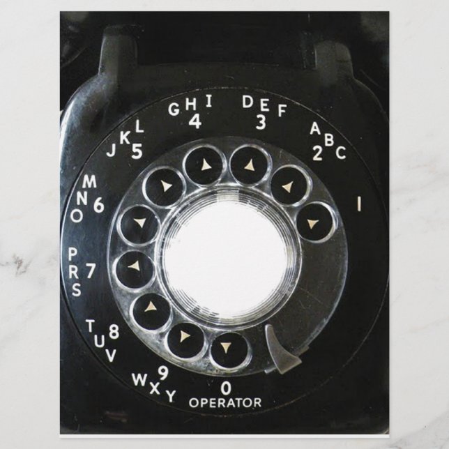 Drehwählscheibentelefon (Vorderseite)