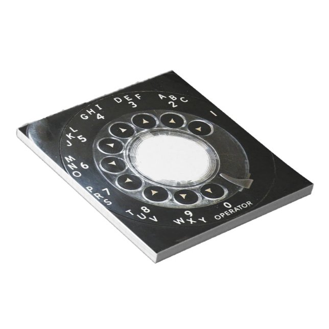 Drehwählscheibentelefon Notizblock (angewinkelt)