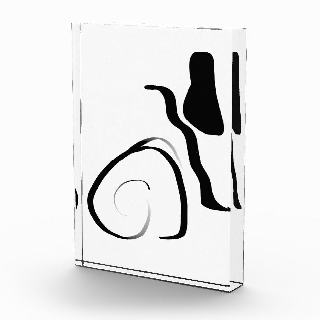 Drehzyklus: Abstrakt Schwarz/Weiß Fotoblock (Rechts)