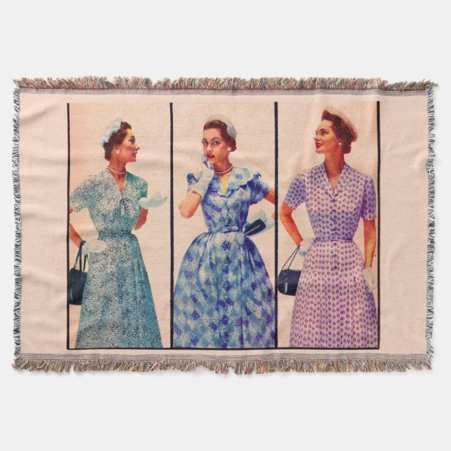 drei 1953 Kleider - Vintage Kleidung Decke (Vorderseite)