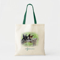 Drei Alpaka-Taschen-Tasche