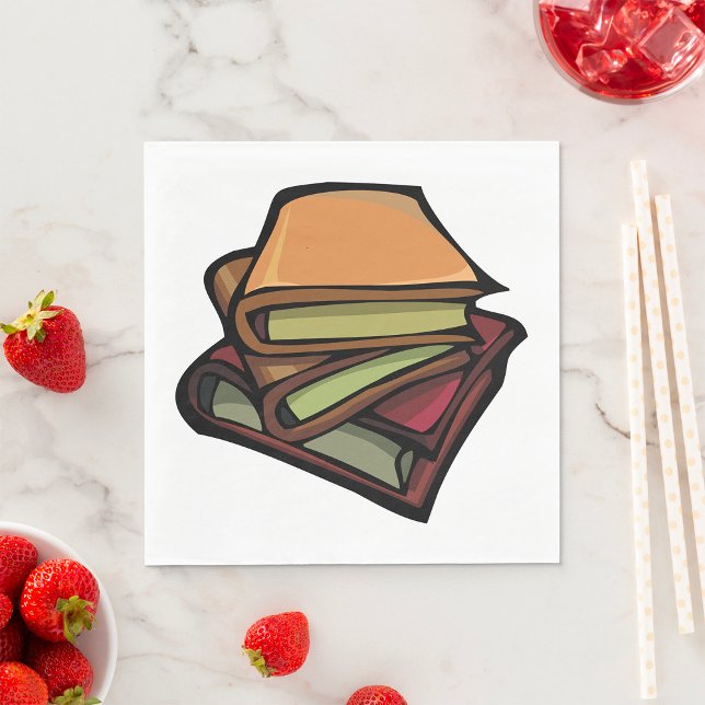 Drei alte Bücher zusammengesteckt Serviette (Von Creator hochgeladen)