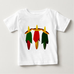 Drei Amigo Hot Paprikaschoten Säugling T - Shirt