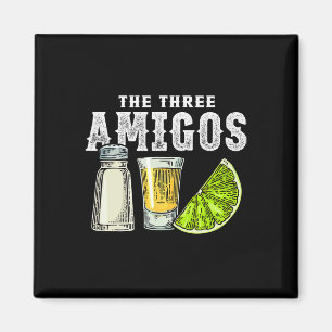 Drei Amigos Limones Salz Tequila Funny Cinco De Magnet