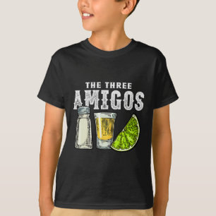 Drei Amigos Limones Salz Tequila Funny Cinco De T-Shirt